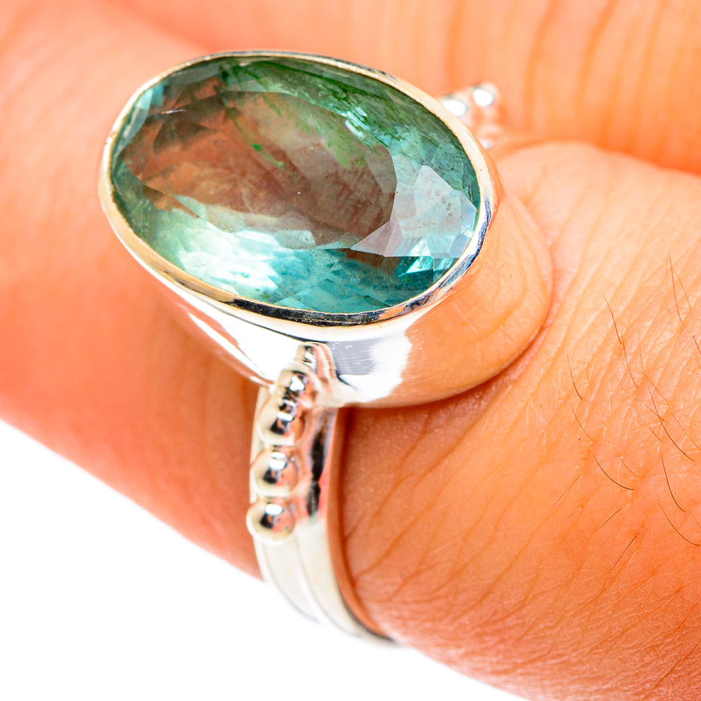 Green Fluorite Rings handcrafted by Ana Silver Co - RING76809