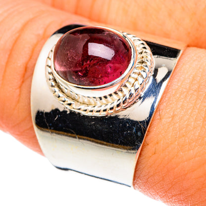 Pink Tourmaline Rings handcrafted by Ana Silver Co - RING76815