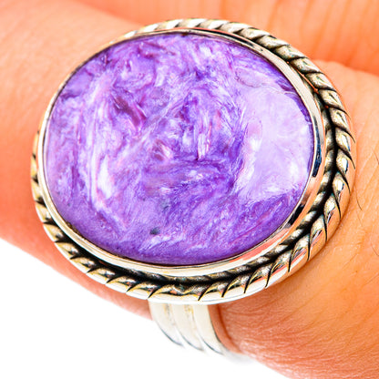 Charoite Rings handcrafted by Ana Silver Co - RING76820