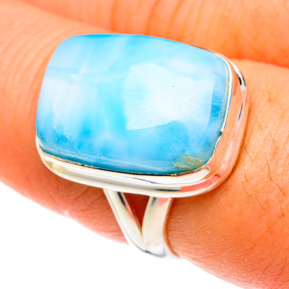 Larimar Rings handcrafted by Ana Silver Co - RING76829