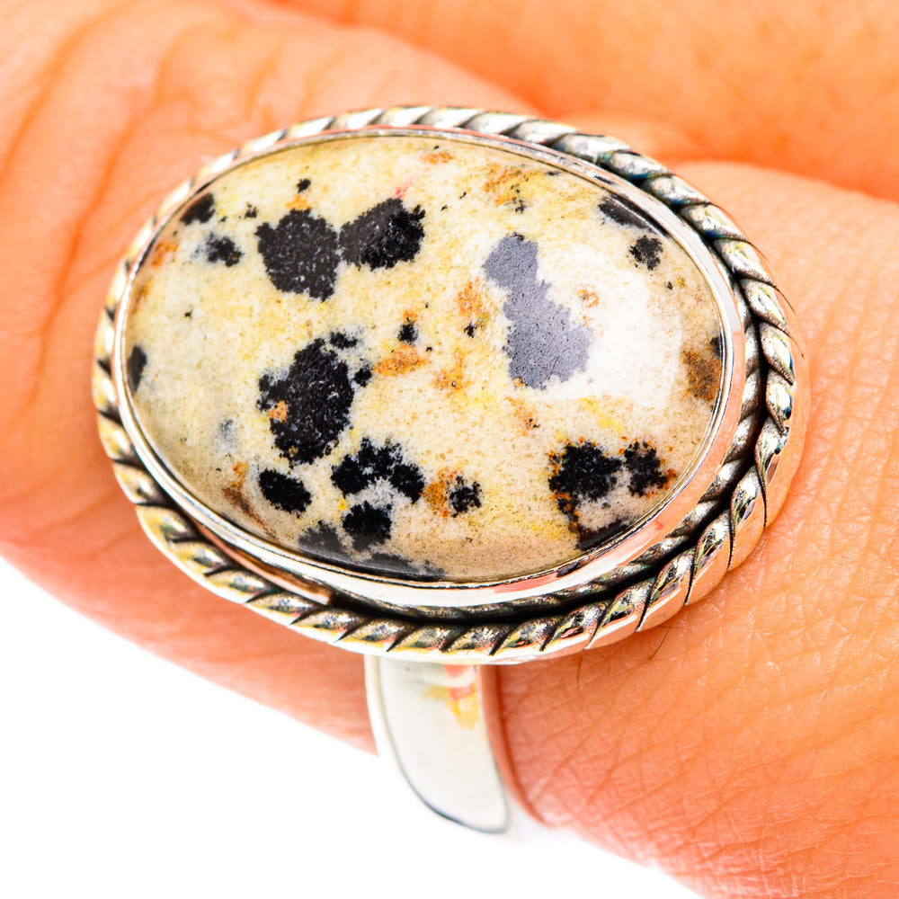 Dalmatian Jasper Rings handcrafted by Ana Silver Co - RING76835