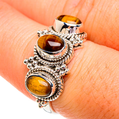 Tiger Eye Rings handcrafted by Ana Silver Co - RING76836