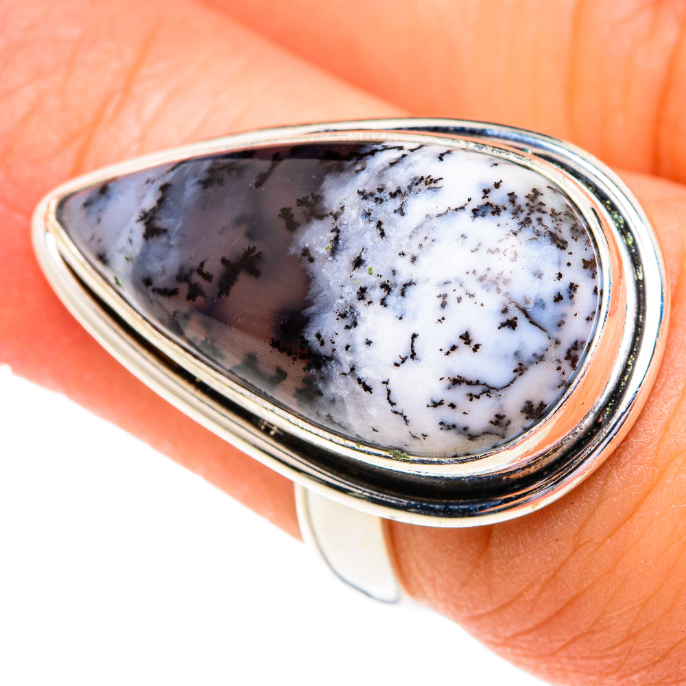 Dendritic Opal Rings handcrafted by Ana Silver Co - RING76852