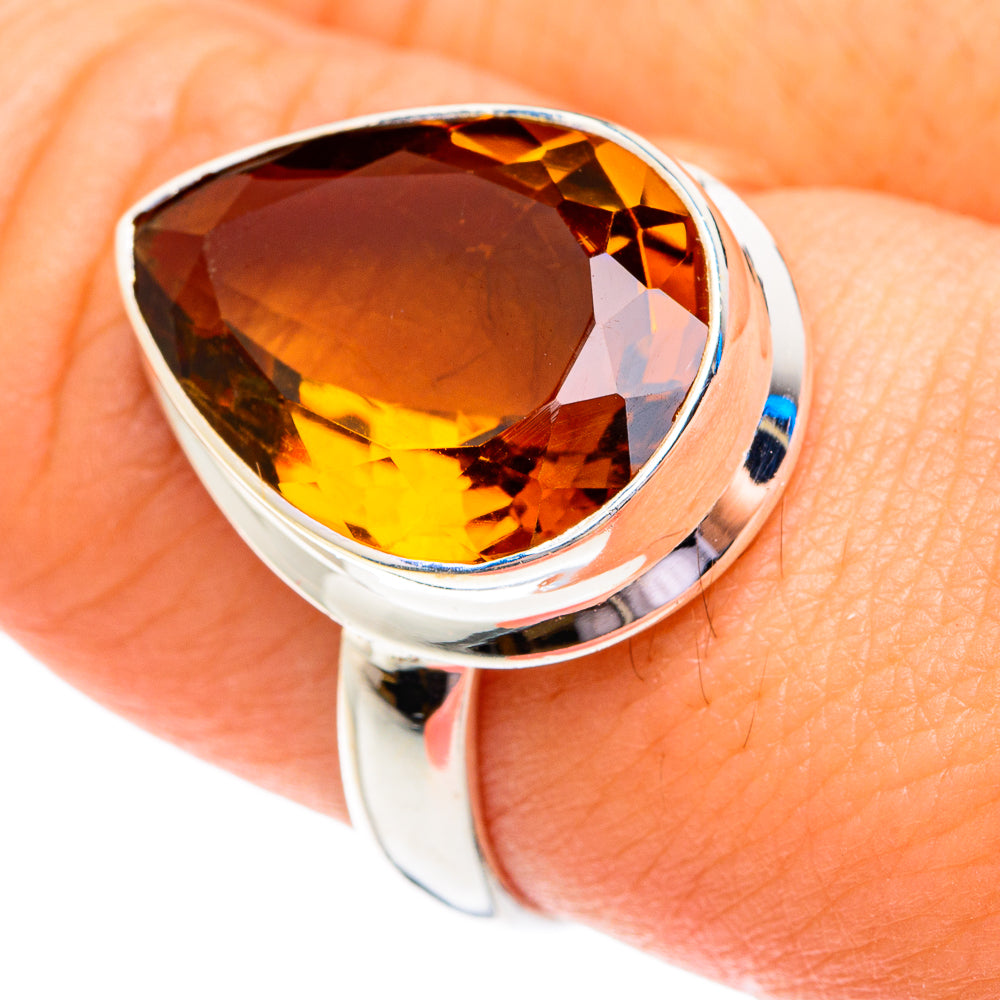 Mandarin Citrine Rings handcrafted by Ana Silver Co - RING76864