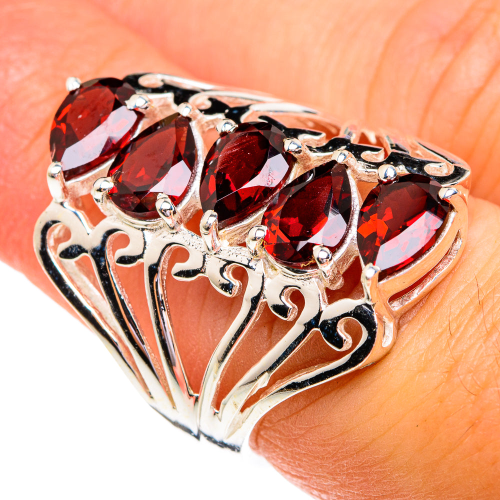 Garnet Rings handcrafted by Ana Silver Co - RING76868