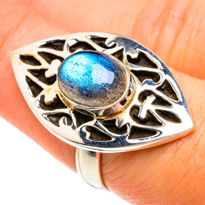 Labradorite Rings handcrafted by Ana Silver Co - RING76889
