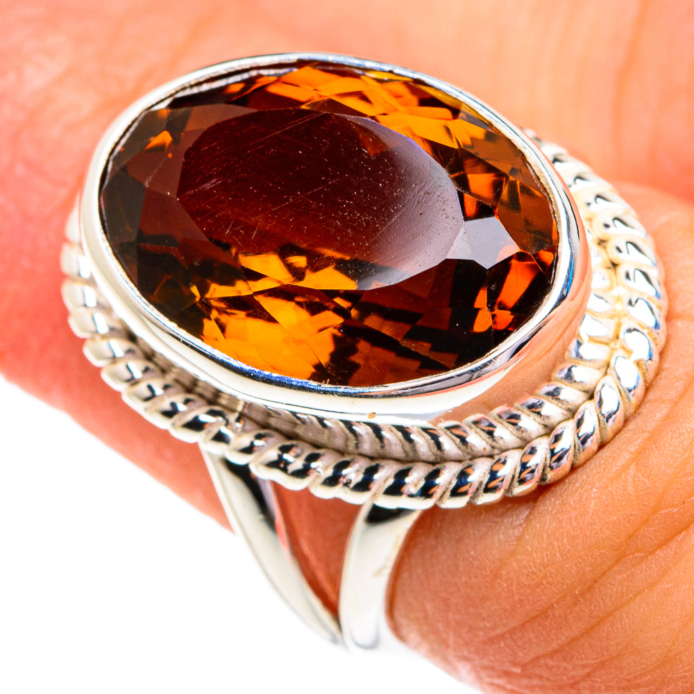 Mandarin Citrine Rings handcrafted by Ana Silver Co - RING76893