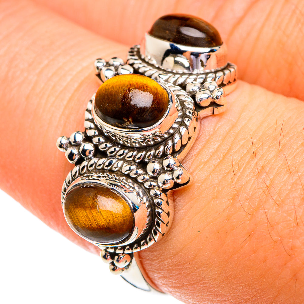 Tiger Eye Rings handcrafted by Ana Silver Co - RING76894
