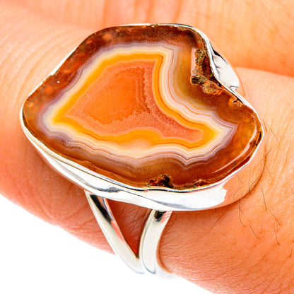 Yellow Geode Slice Rings handcrafted by Ana Silver Co - RING76895