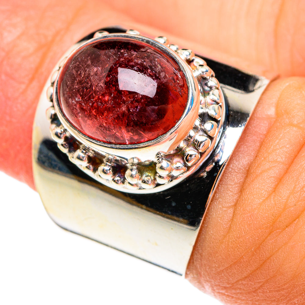 Pink Tourmaline Rings handcrafted by Ana Silver Co - RING76901