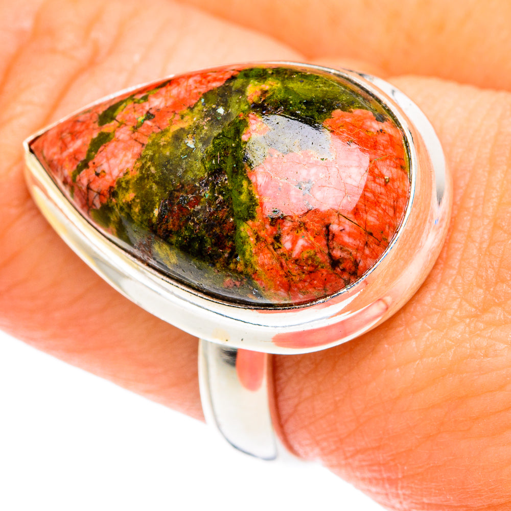 Unakite Rings handcrafted by Ana Silver Co - RING76917