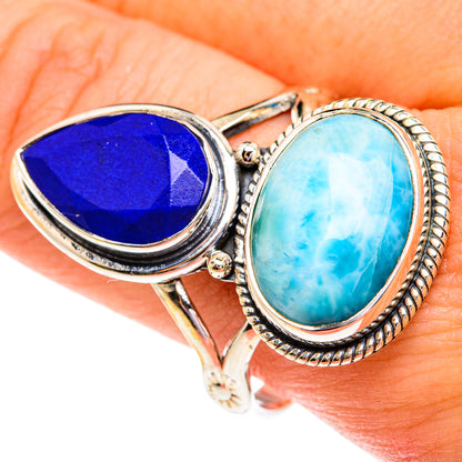Larimar Rings handcrafted by Ana Silver Co - RING76930
