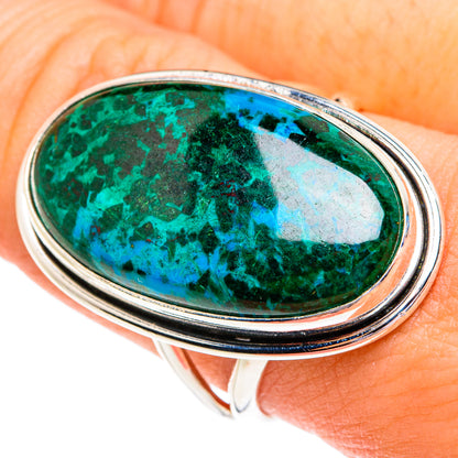 Chrysocolla Rings handcrafted by Ana Silver Co - RING76932