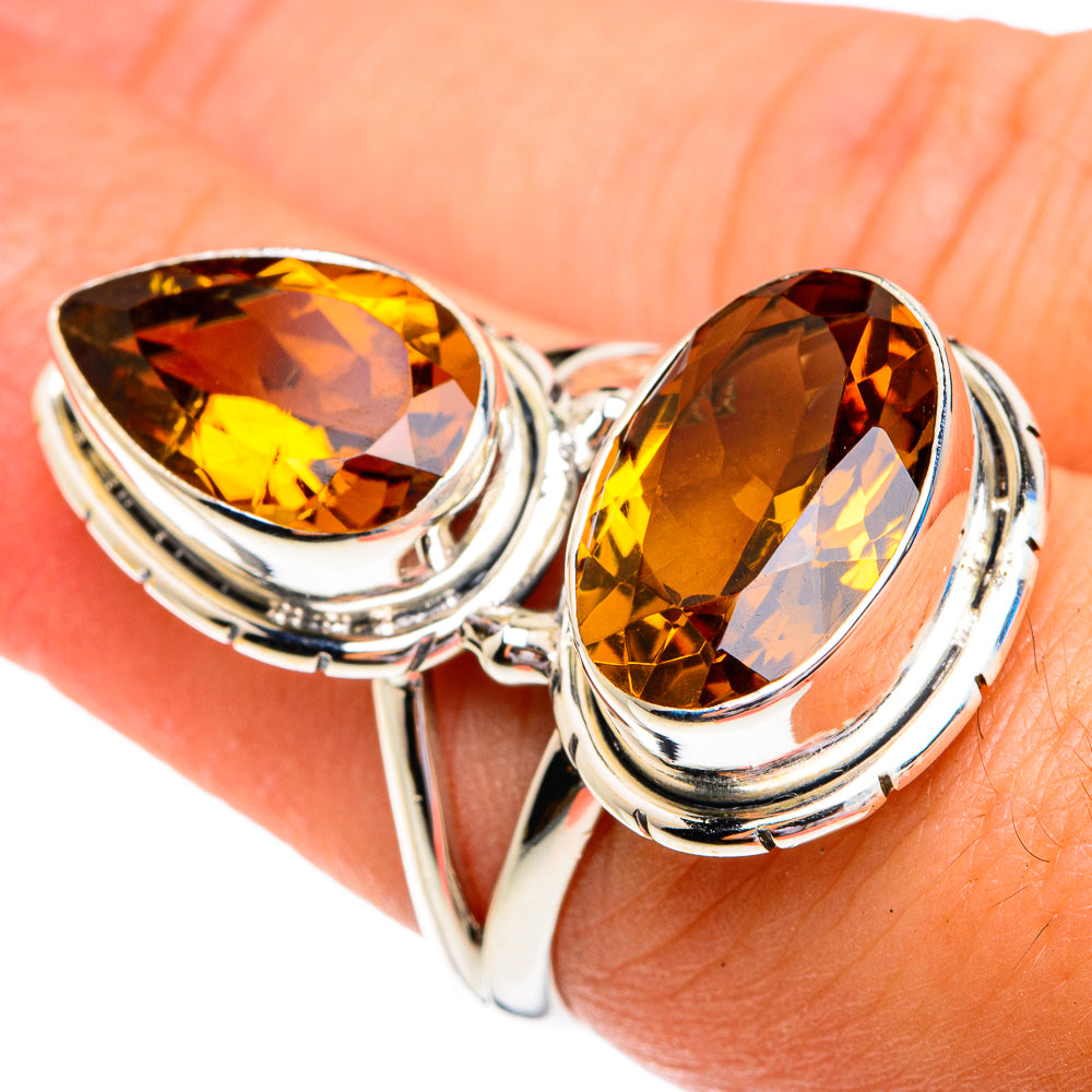 Mandarin Citrine Rings handcrafted by Ana Silver Co - RING76937