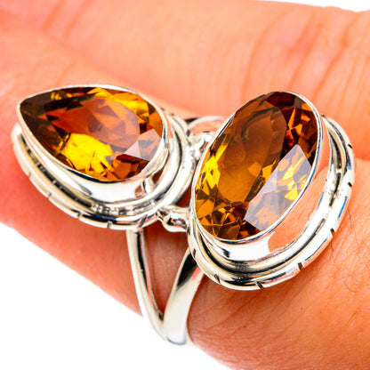 Mandarin Citrine Rings handcrafted by Ana Silver Co - RING76937