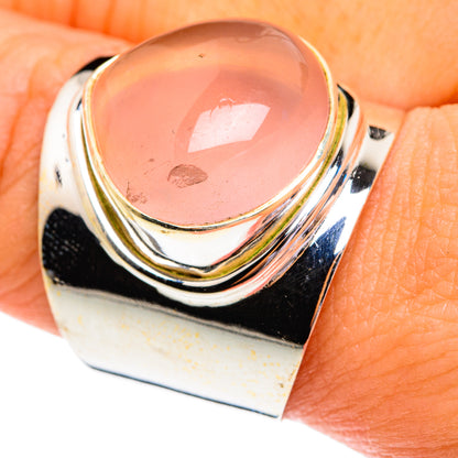 Rose Quartz Rings handcrafted by Ana Silver Co - RING76941