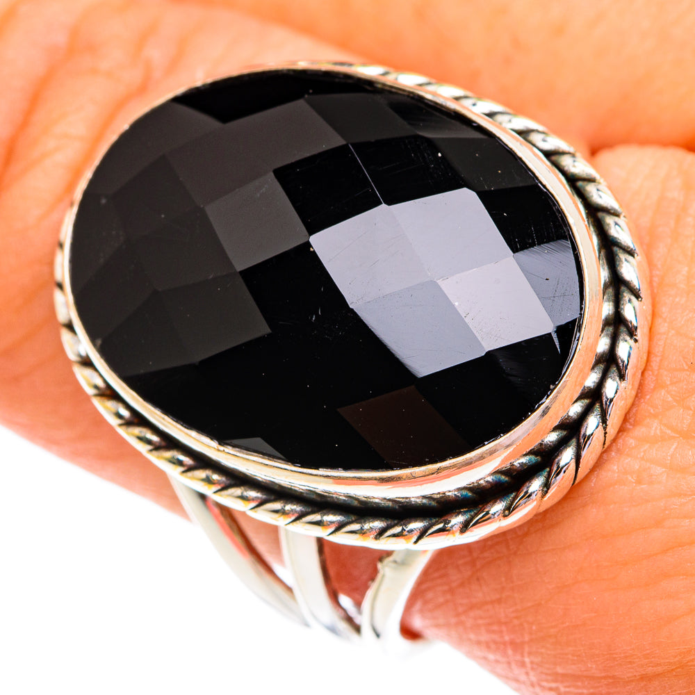 Black Onyx Rings handcrafted by Ana Silver Co - RING76951