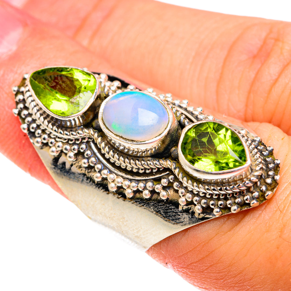 Ethiopian Opal Rings handcrafted by Ana Silver Co - RING76959