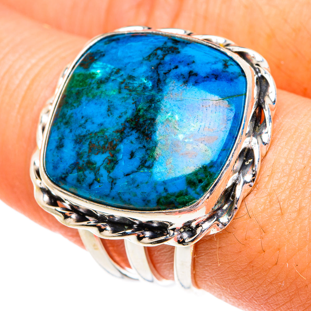 Chrysocolla Rings handcrafted by Ana Silver Co - RING76967