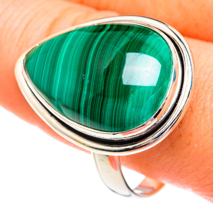 Malachite Rings handcrafted by Ana Silver Co - RING76971