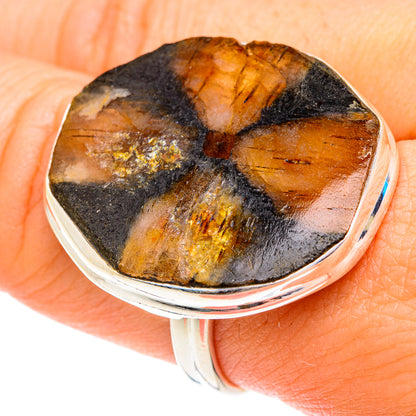 Chiastolite Rings handcrafted by Ana Silver Co - RING76973