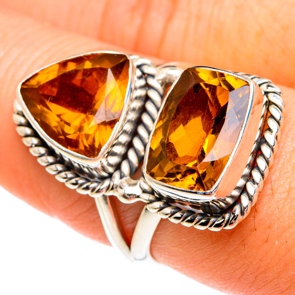 Mandarin Citrine Rings handcrafted by Ana Silver Co - RING76976