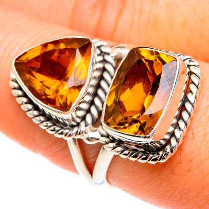 Mandarin Citrine Rings handcrafted by Ana Silver Co - RING76976