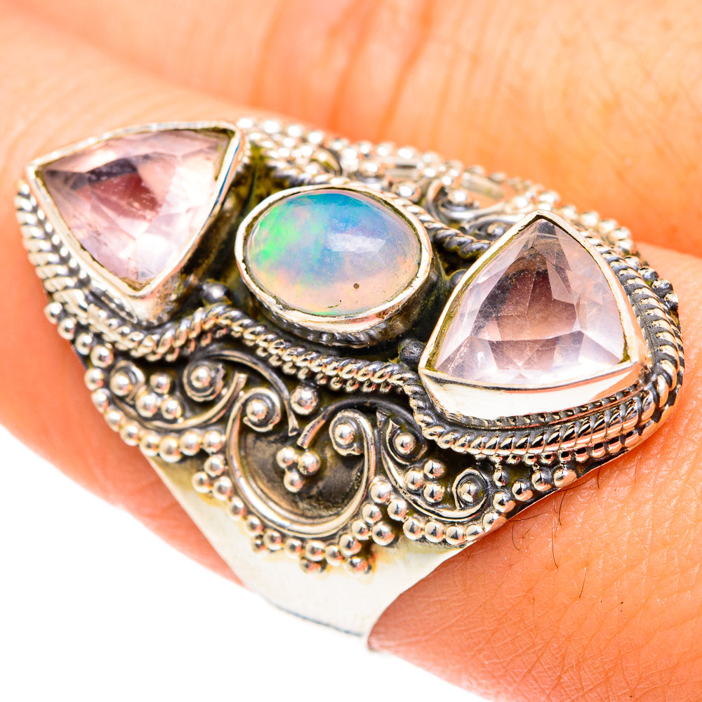 Ethiopian Opal Rings handcrafted by Ana Silver Co - RING76990