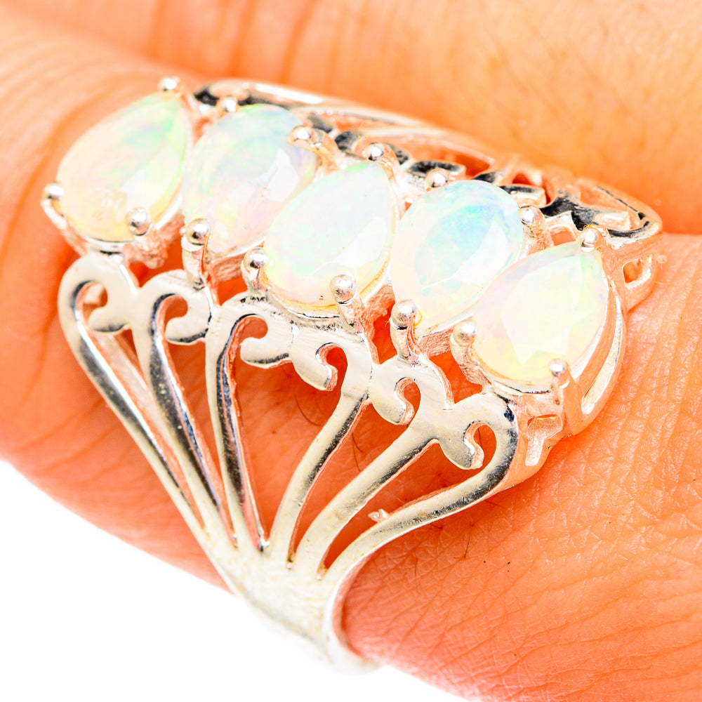 Ethiopian Opal Rings handcrafted by Ana Silver Co - RING76993