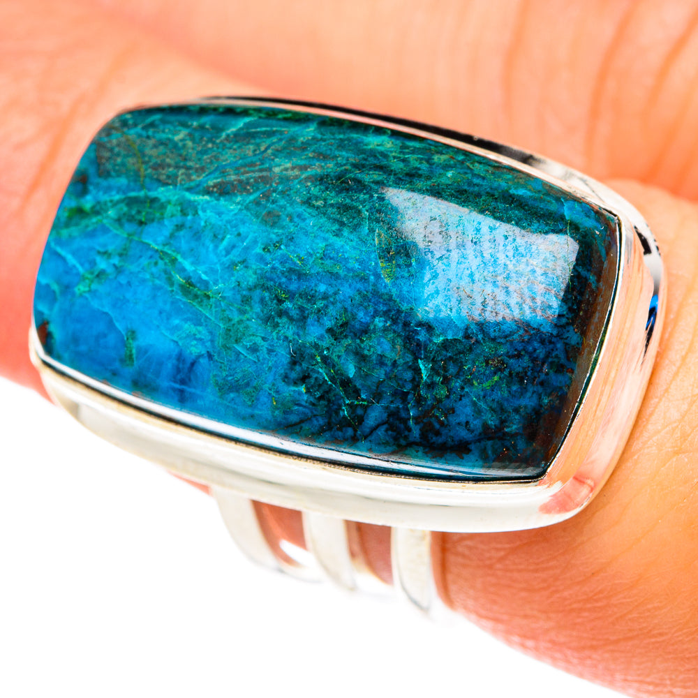 Chrysocolla Rings handcrafted by Ana Silver Co - RING76998