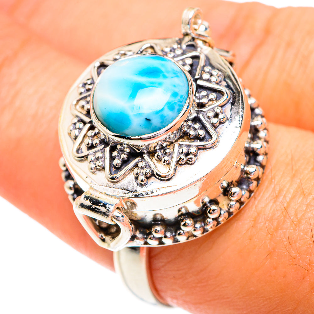 Larimar Rings handcrafted by Ana Silver Co - RING77002
