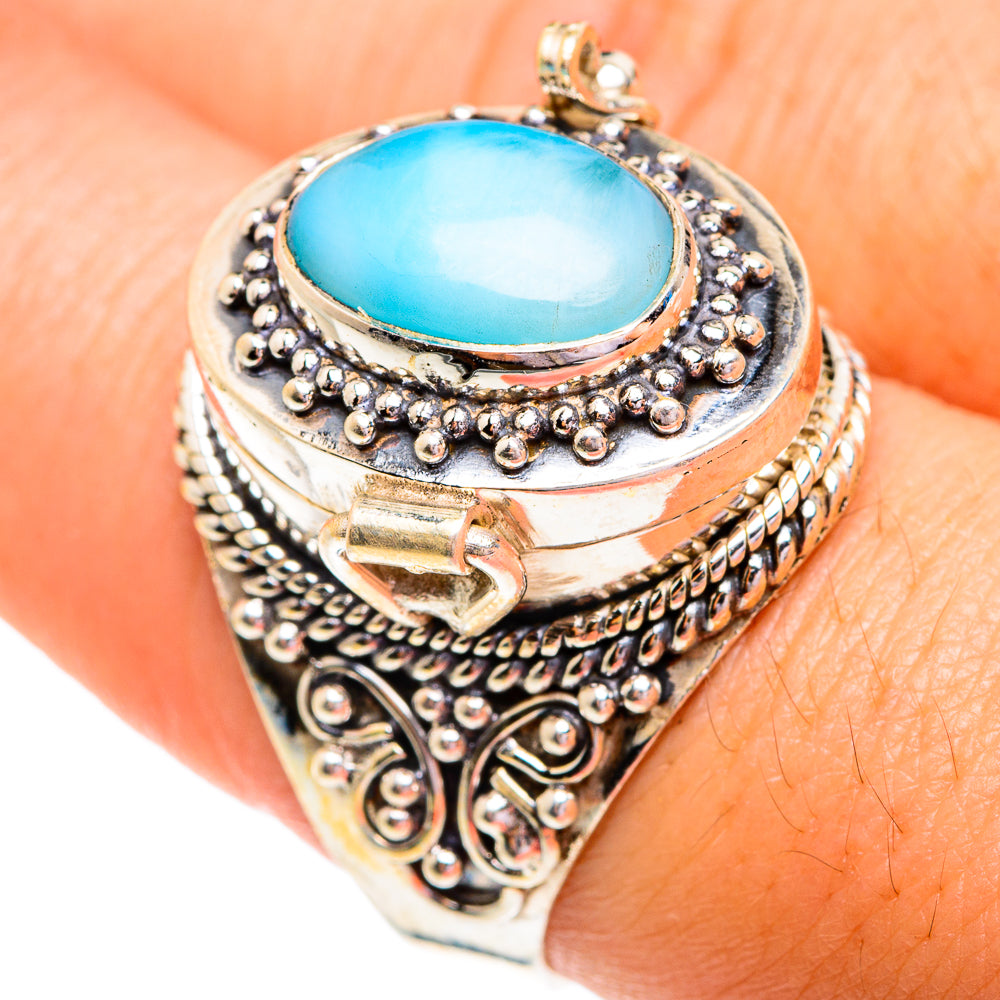 Larimar Rings handcrafted by Ana Silver Co - RING77003