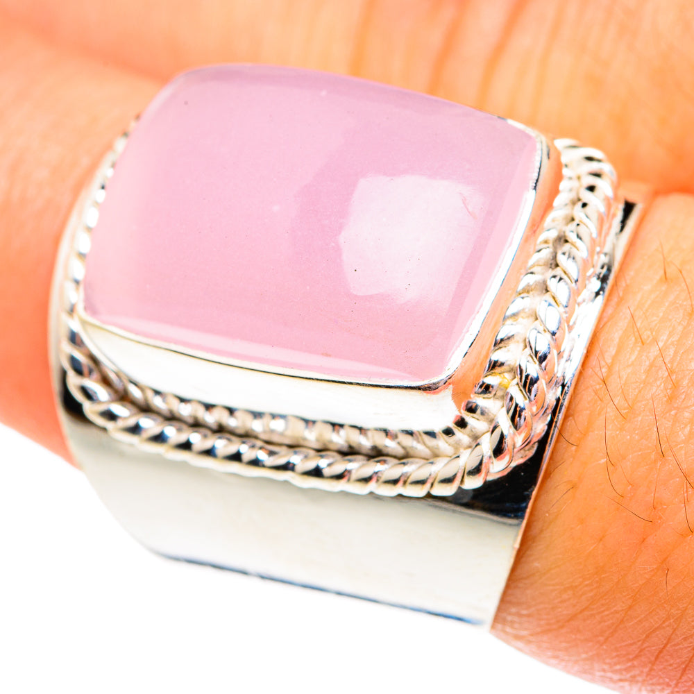 Rose Quartz Rings handcrafted by Ana Silver Co - RING77007