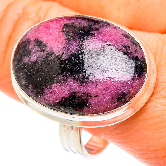 Rhodonite Rings handcrafted by Ana Silver Co - RING77008