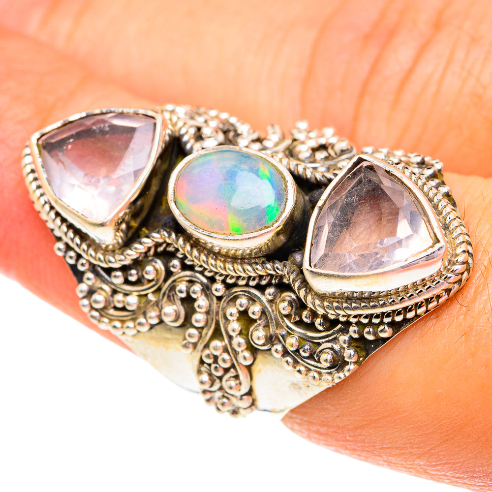Ethiopian Opal Rings handcrafted by Ana Silver Co - RING77014