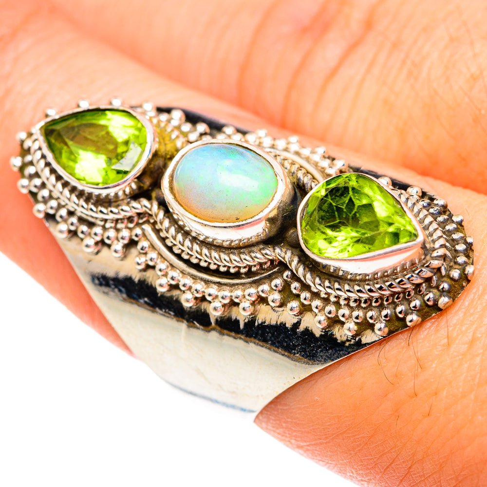 Ethiopian Opal Rings handcrafted by Ana Silver Co - RING77015