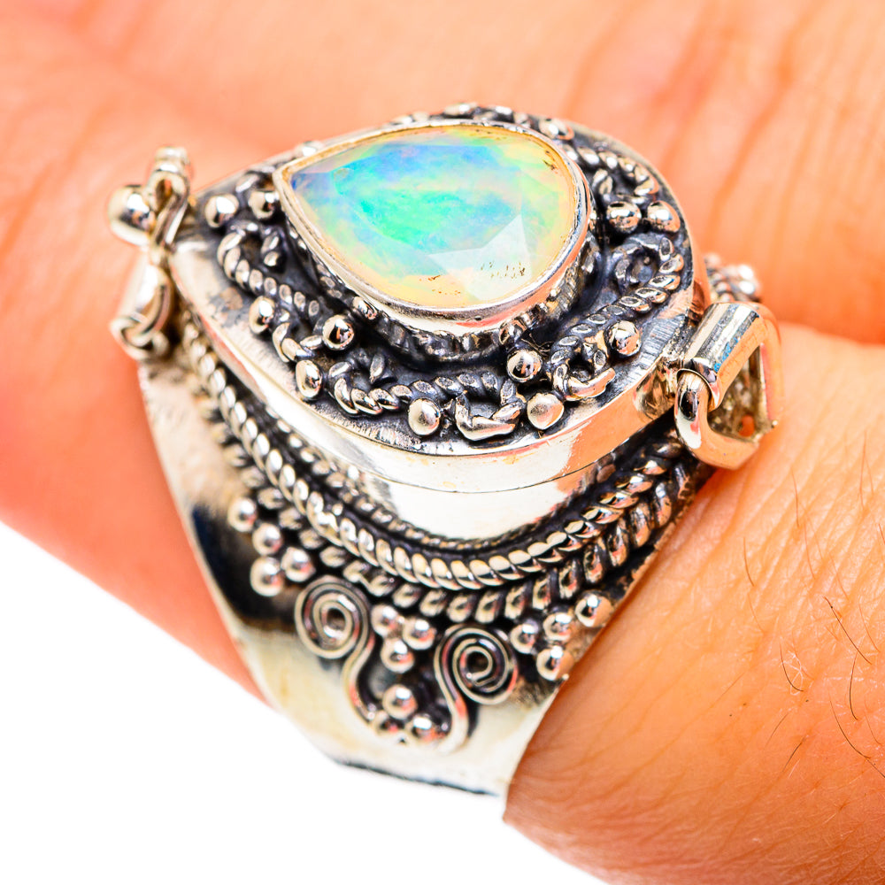 Ethiopian Opal Rings handcrafted by Ana Silver Co - RING77017