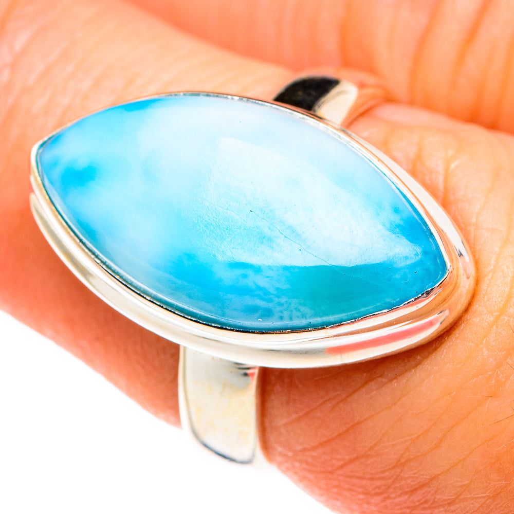 Larimar Rings handcrafted by Ana Silver Co - RING77023
