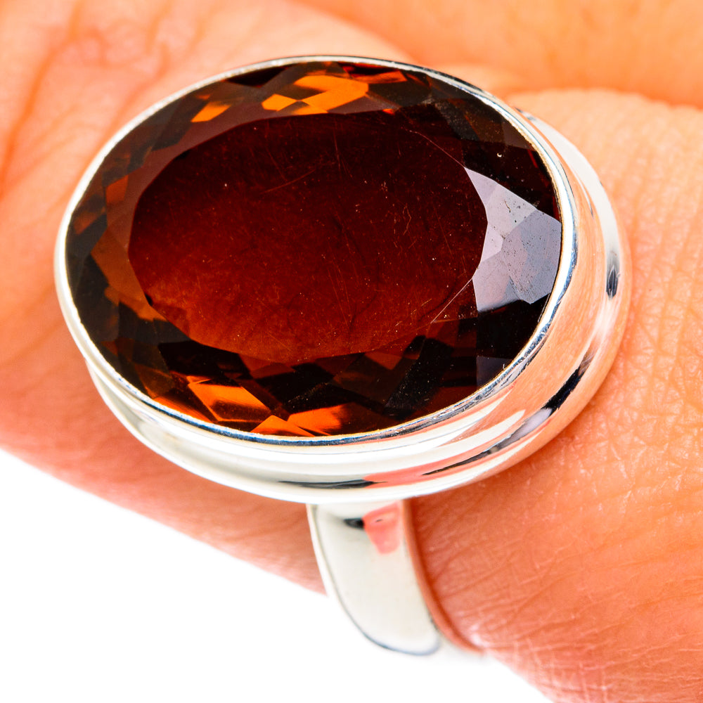 Mandarin Citrine Rings handcrafted by Ana Silver Co - RING77034