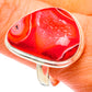Red Agate Druzy Rings handcrafted by Ana Silver Co - RING77040