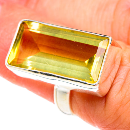 Lemon Quartz Rings handcrafted by Ana Silver Co - RING77053