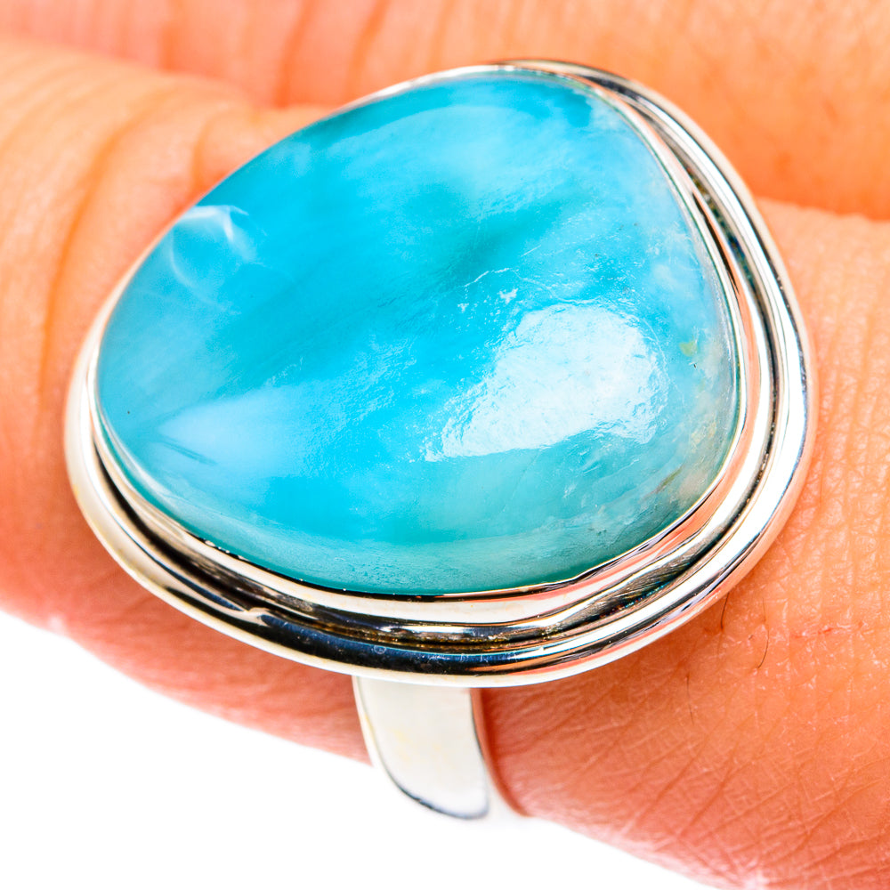 Larimar Rings handcrafted by Ana Silver Co - RING77055