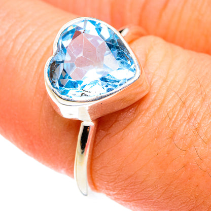 Blue Topaz Rings handcrafted by Ana Silver Co - RING77060