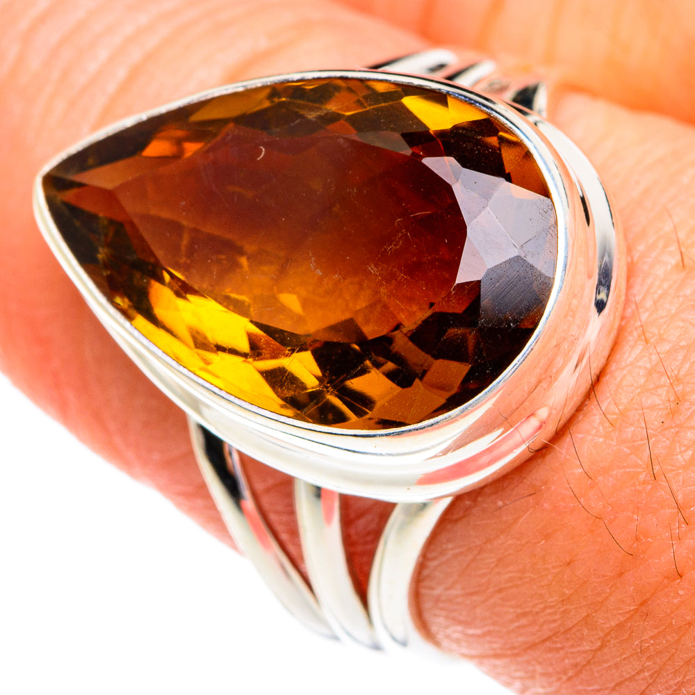 Mandarin Citrine Rings handcrafted by Ana Silver Co - RING77067