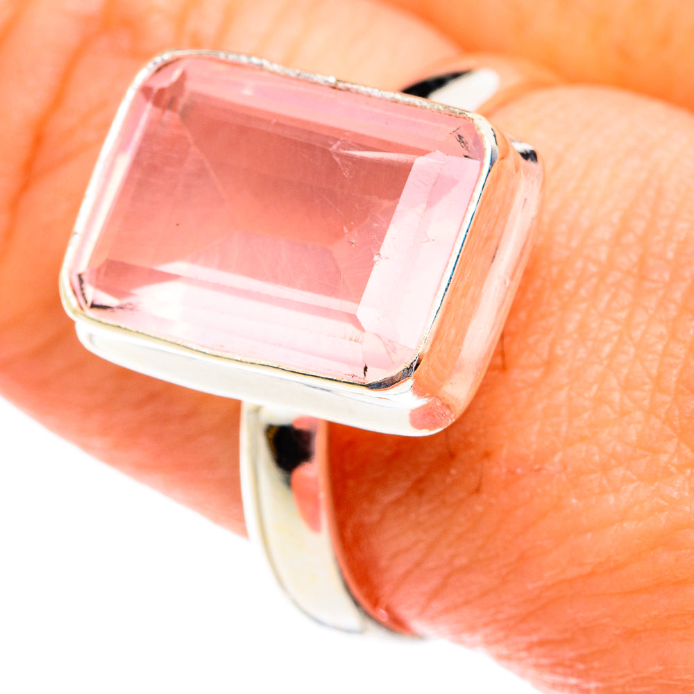 Rose Quartz Rings handcrafted by Ana Silver Co - RING77068