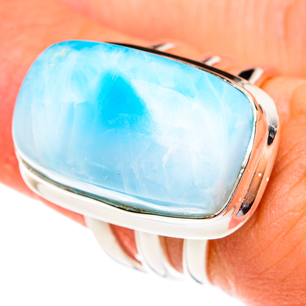 Larimar Rings handcrafted by Ana Silver Co - RING77082