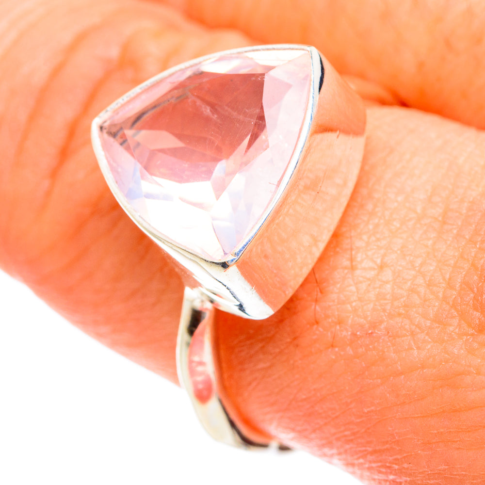 Rose Quartz Rings handcrafted by Ana Silver Co - RING77096