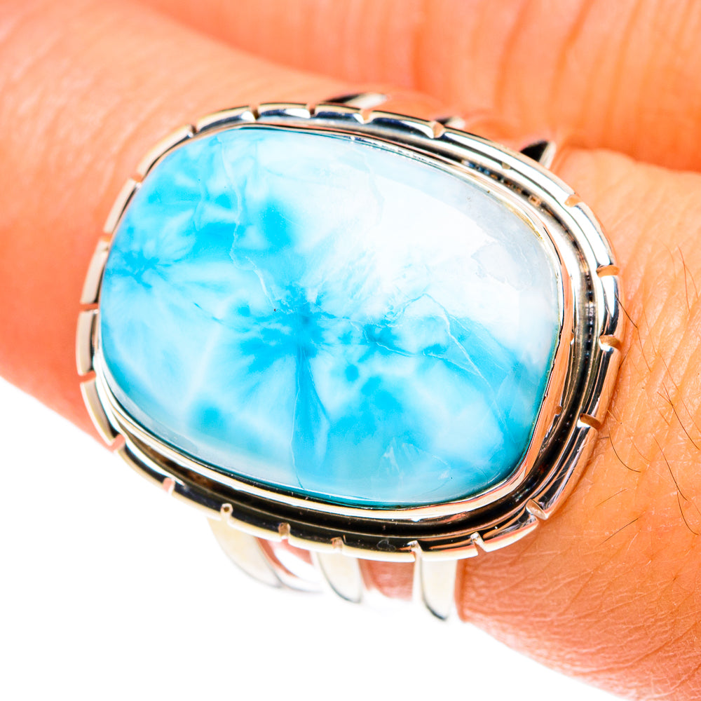 Larimar Rings handcrafted by Ana Silver Co - RING77112