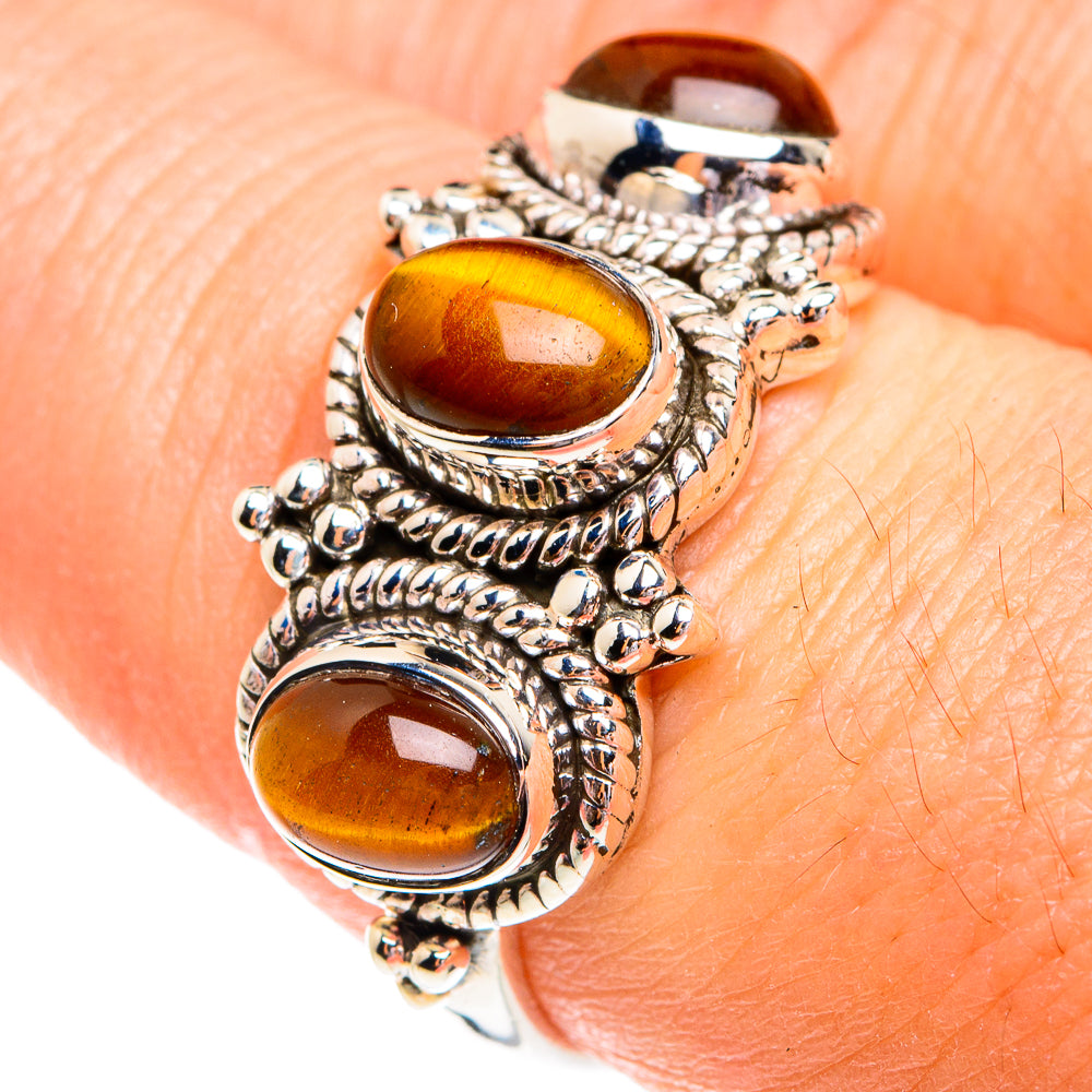 Tiger Eye Rings handcrafted by Ana Silver Co - RING77121