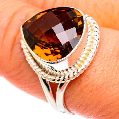 Mandarin Citrine Rings handcrafted by Ana Silver Co - RING77122